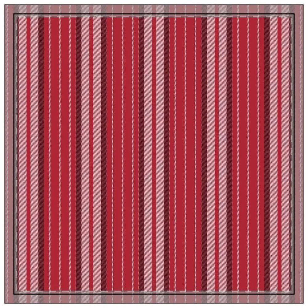 NWT Porter Anna- Red & Black Cotton Napkin 4-set, Stripe